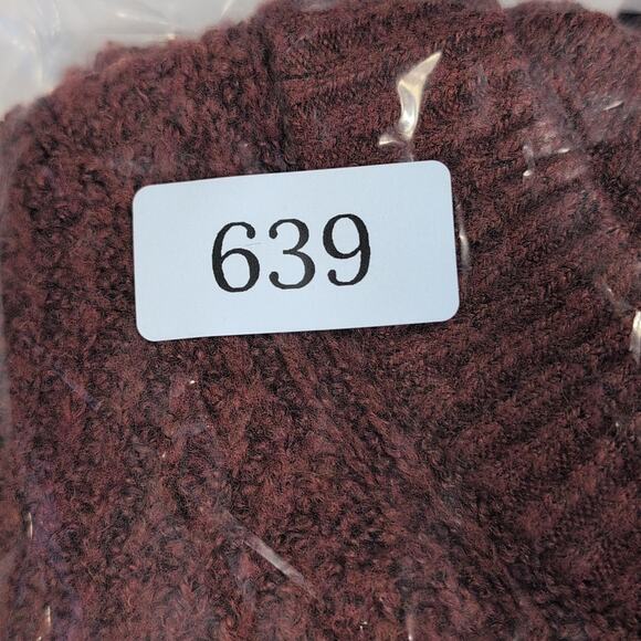 American Eagle Sweater Women’s Small Maroon Textured Knit Long Sleeve Pullover - Picture 11 of 11